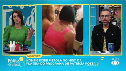 Homem exibe pistola na pateia | Melhor da Tarde
