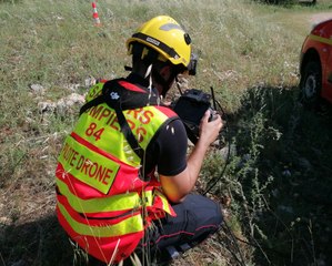 Les drones des pompiers de Vaucluse