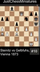Steinitz sacrifices the Queen and delivers a Boden checkmate