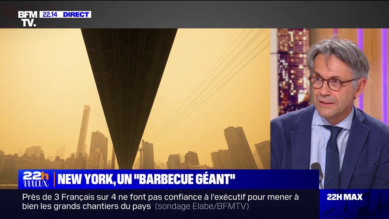 Pollution à New York: "C'est potentiellement dangereux", explique  Bruno Crestani, chef de service pneumologie hôpital Bichat