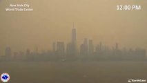 El cielo naranja de Nueva York que tiene impactado a USA y el mundo