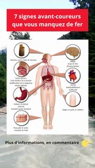 7 signes avant-coureur que vous manquez de fer