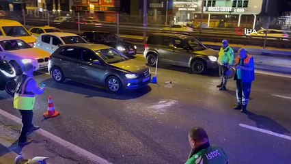 E-5 Kara Yolu'nda 4 araç ve 1 motosiklet kazaya karıştı: 4 yaralı