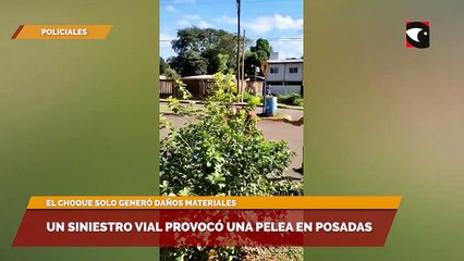 Un choque provocó un disturbio en Posadas