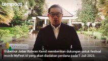 Festival Musik MyFest.id Diadakan di Bandung Juli Mendatang, Ridwan Kamil Beri Dukungan