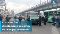 Sicarios asesinan a balazos a mujer a bordo de microbús en Calzada Ermita Iztapalapa