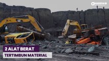 Diterjang Lahar Dingin Gunung Semeru, 2 Alat Berat Tertimbun Material