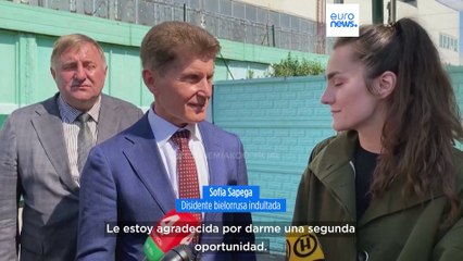 El presidente de Bielorrusia indulta a Sofía Sapego, la exnovia del periodista Protasévich