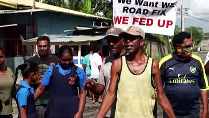 RESIDENTS, MP CLASH OVER BAD ROADS