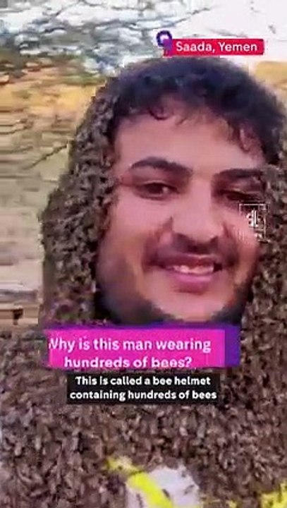 This man wears bees to promote Yemen’s world famous honey prod