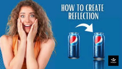 Photoshop Reflection Tutorial: How to make Reflection in Photoshop in Hindi/Urdu.