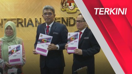 Pengumuman pencapaian SPM oleh Ketua Pengarah Pendidikan