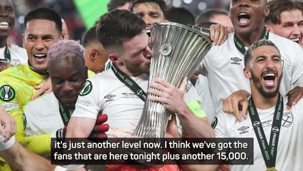 Rice ready for Prague party after Conference League win