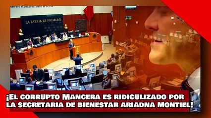 ¡VEAN! ¡El corrupto Mancera es ridiculizado por la secretaria de Bienestar, Ariadna Montiel!