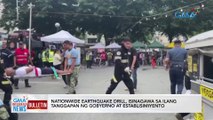 Nationwide earthquake drill, isinagawa sa ilang tanggapan ng gobyerno at establisyemento | GMA Integrated News Bulletin