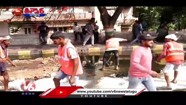 Oil Carrying Tusker Vehicle Overturned At Masab Tank Leads Huge Traffic Jam _ V6 Teenmaar