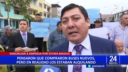 San Juan de Lurigancho: vecinos estafados con compra de buses nuevos exigen justicia
