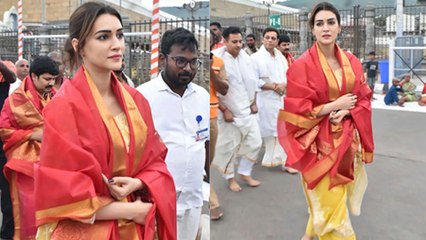 Adipurush Trailer Launch: Kriti Sanon Tirupati Balaji Mandir Darshan Viral, Watch Video  | Boldsky