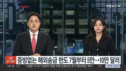 증빙없는 해외송금 한도 7월부터 5만→10만 달러