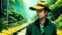 Jurassic Park as an 80s Japanese Anime - AI-Generated
