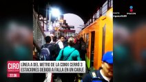 Caos en CDMX por lluvias; se inunda línea 2 del Metro y se desbordan ríos