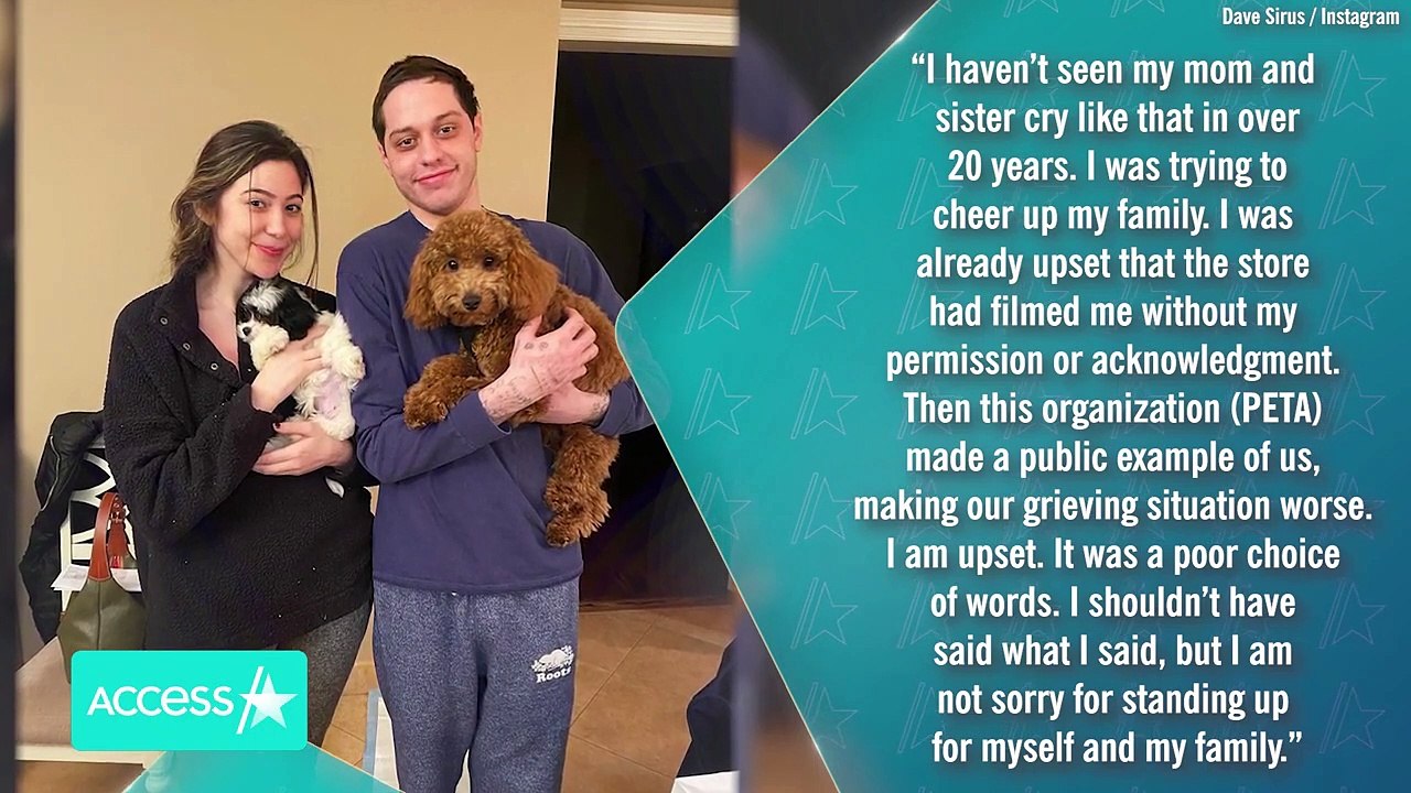 Pete Davidson Addresses Explicit Voicemail He Left PETA