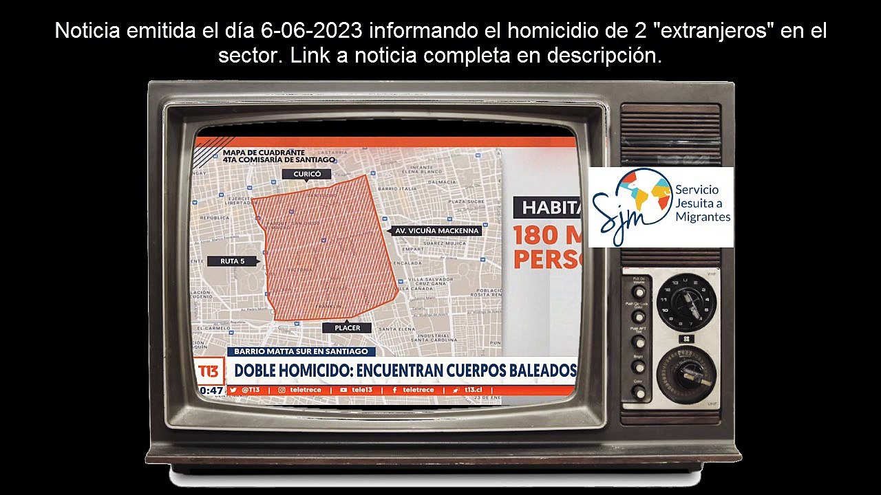 Carabineros: "42% de los delitos violentos tiene participación de extranjeros en sector Matta Sur"