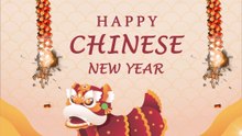 Chinese New Year With Lion Dance