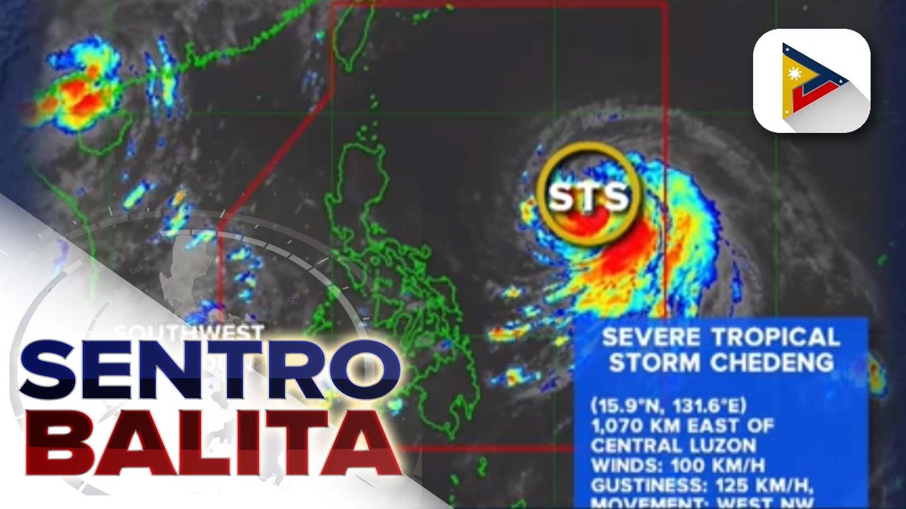 Bagyong #ChedengPH, bahagyang lumakas pero nananatiling walang direktang epekto sa anumang bahagi ng bansa, ayon sa PAGASA