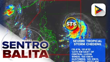 Bagyong #ChedengPH, bahagyang lumakas pero nananatiling walang direktang epekto sa anumang bahagi ng bansa, ayon sa PAGASA