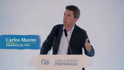 Mazón promete un gobierno "estable, cierto, seguro y eficaz" liderado por el PP