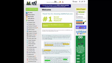 Raise you tube channel subscribe, likes and followers for all social media , and earn money with your points!