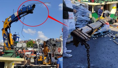 Limandaki vinç kazası ucuz atlatıldı ama iddialar vahim