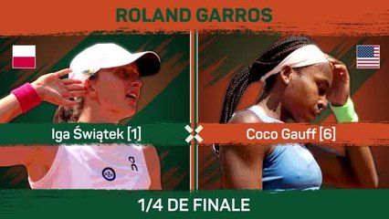 Roland-Garros - Świątek en 1/2 après avoir écrasé Gauff