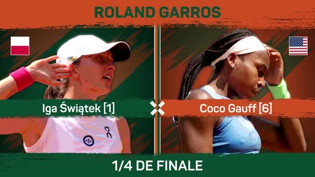 Roland-Garros - Świątek en 1/2 après avoir écrasé Gauff