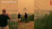 New York bridge blanketed in smoke as Canadian wildfires turn the sky orange