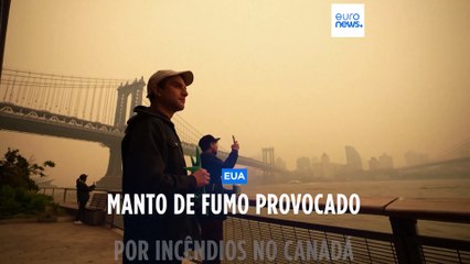 Incêndios florestais no Canadá levam a alerta de má qualidade do ar nos EUA