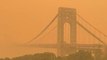 Orange skies shroud New York City in smoky haze after Quebec wildfires