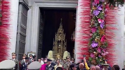La Custodia de Arfe sale de la Catedral de Toledo