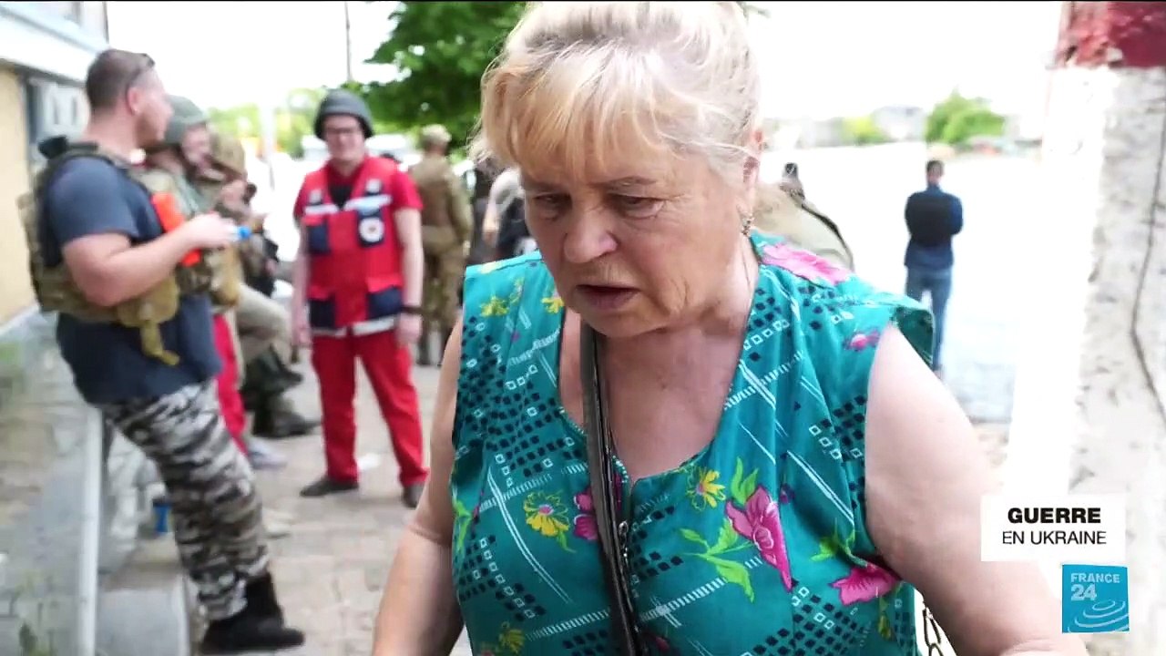 Ukraine : Kherson sous les eaux suite à l'explo...