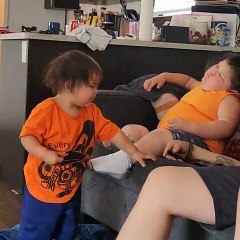 Little Brother Steals Big Sibling's Candy