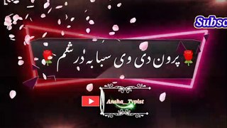 Paron de vi | Pashto poetry | pashto black screen status | ansha__typist.