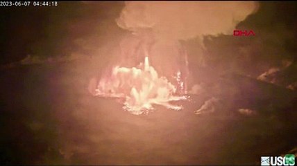 Kilauea yanardağında patlama kamerada