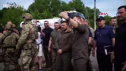 Ukrayna Devlet Başkanı Zelenski, Herson'da