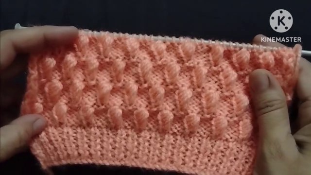 New shell stitches pattern / for gents half sweater and baby boy sweater