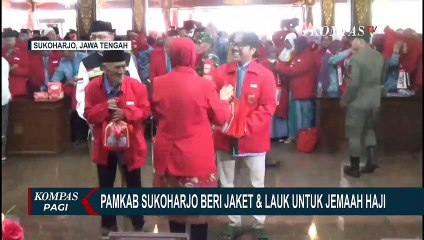 Pemkab Sukoharjo Berikan Jaket dan Makanan Kering ke 919 Calon Haji
