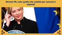 Decreto PA, tutto quello che cambia per concorsi e stipendi