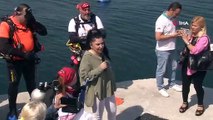 Kartal'da Dalgıçlar Tarafından Marmara Denizi Dibinde Temizlik Yapıldı