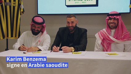 Foot: Benzema signe au club saoudien d'Al-Ittihad et arrive à Jeddah