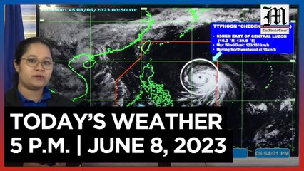 Today's Weather, 5 P.M. | June 8, 2023